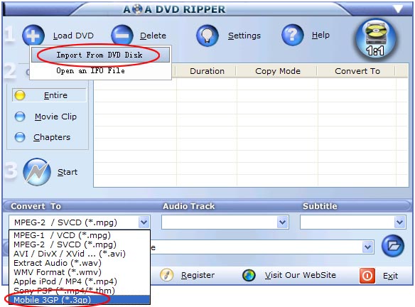 dvd to 3gp