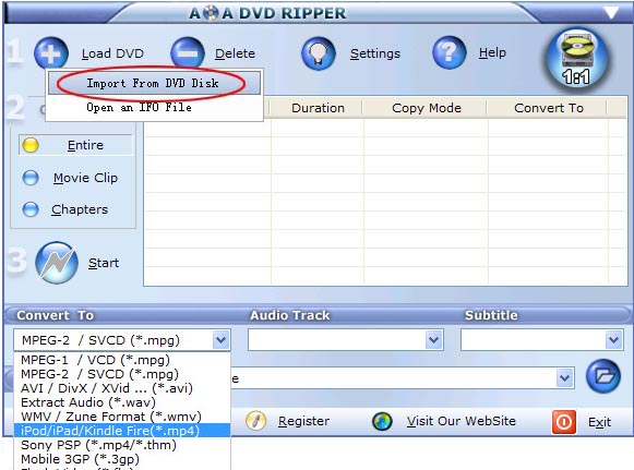 dvd to kindle